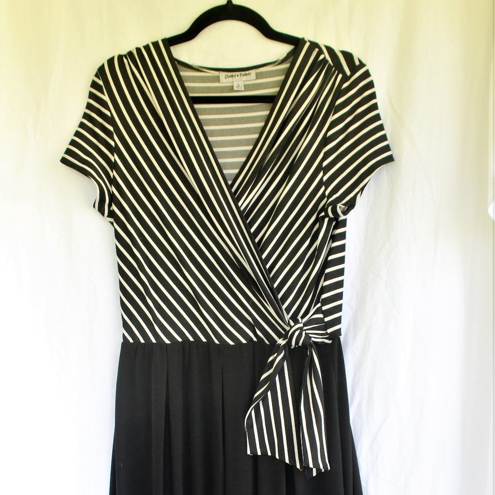 Black and White Flowy Jumpsuit